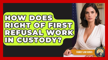 How Does Right Of First Refusal Work In Custody? - Family Law Gurus