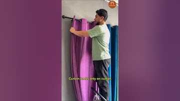 How to install curtain with hacks #curtains #tips #homedecor #tricks #diy