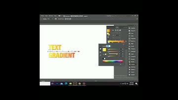 Gradient on Text || in illustrator || graphic tips