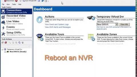 TechTips-NVR-Reboot NVR