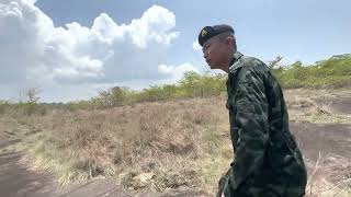 เยี่ยมเยือน ฐานทหาร พิ้นที่เขาพระวิหาร ดูรอยกระสุน ร่องรอยสู้รบ ทหารไทย-เขมร