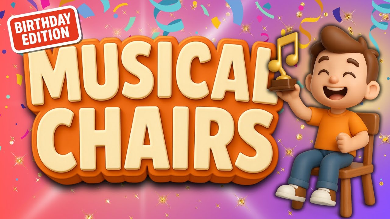 🎉 Musical Chairs Game 🎉 Musical Chairs song with Stops