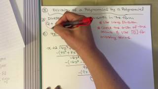MATH 96   4 4 Division of Polynomials