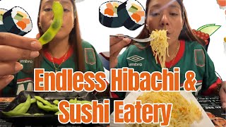 Family lunch at Fountain Plus Endless Hibachi Sushi Eatery