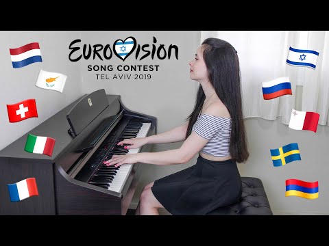 TOP 10 songs of EUROVISION 2019 ON PIANO! - Yuval Salomon