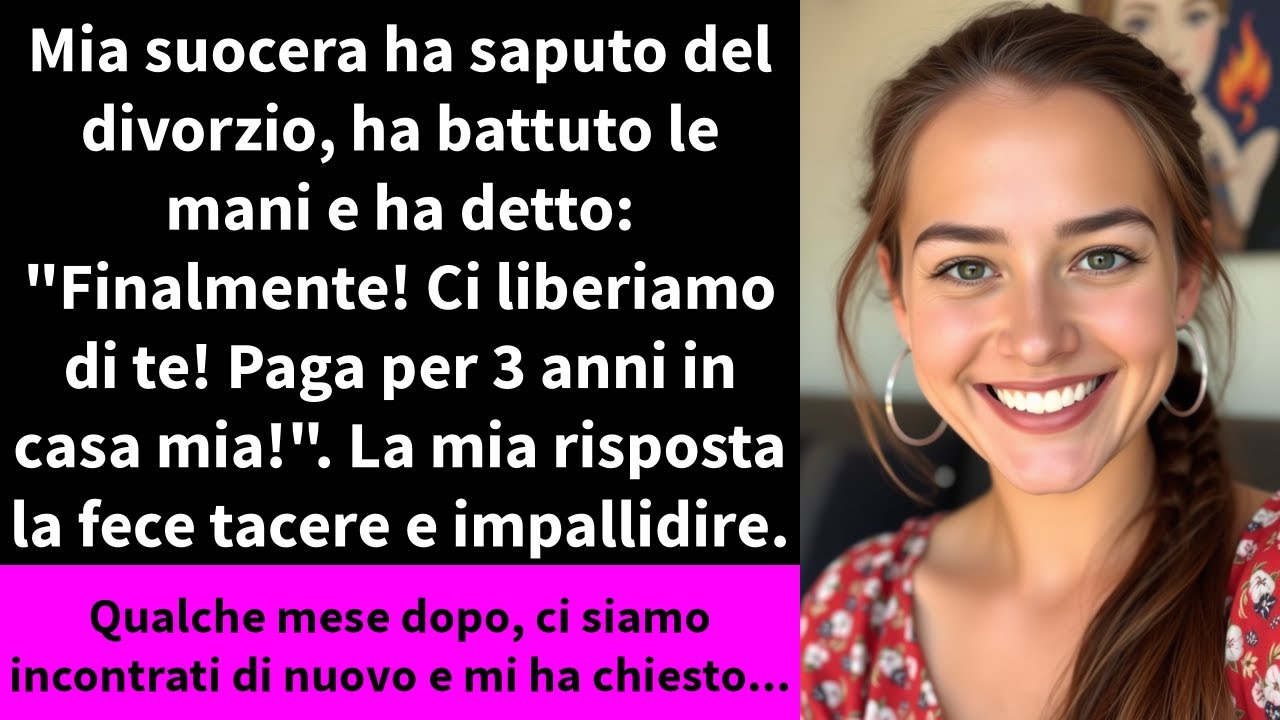 Mia suocera ha saputo del divorzio, ha battuto le mani e ha detto: 
