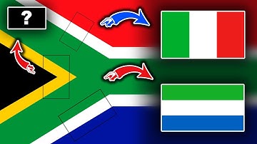 Flags Hidden Under Other Flags | Hidden 8 Flags Transformations Animation