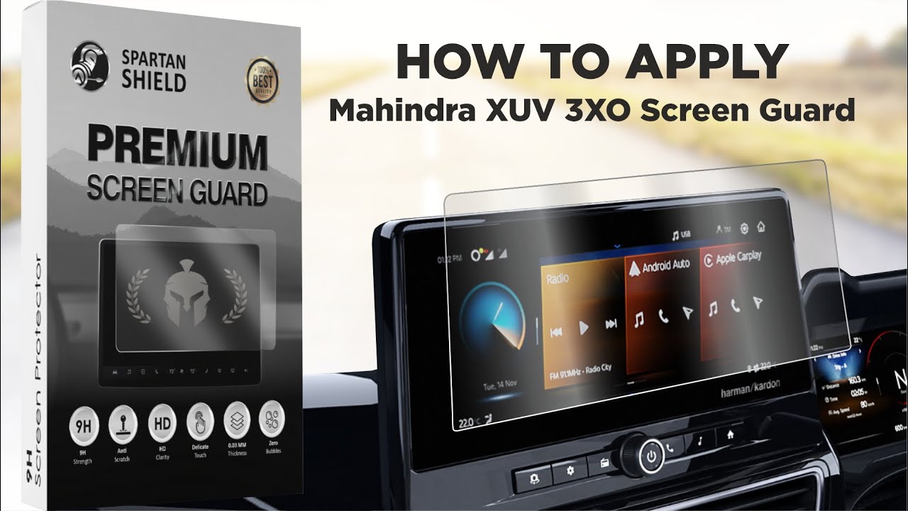Mahindra XUV 3XO : Best Screen Guard Installation Video
