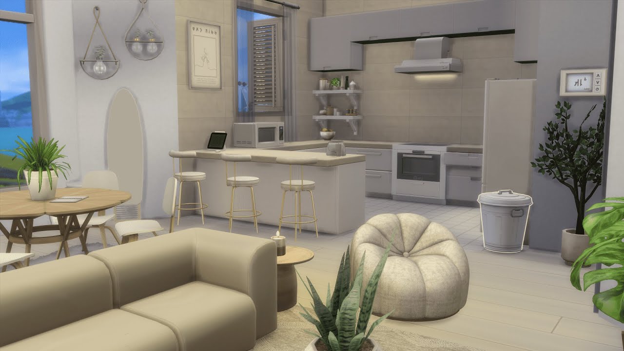 Sims 4 - Aesthetic apartment (with cc) ♥