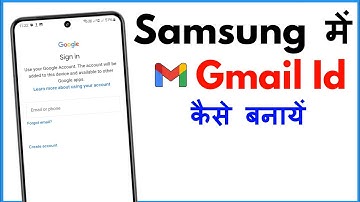 Gmail Id Kaise Banaye Samsung | Email Id Kaise Banaye Samsung Mobile Mein