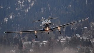 Pilatus PC-12 Low Ovearhead Takeoff!