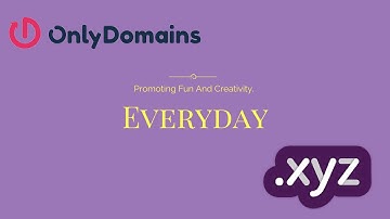 XYZ Domains, Inspiring A Creative Culture, Featuring OnlyDomains!