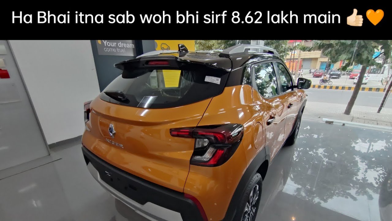 King of entry level Compact SUVs🧡 Mustard Yellow Renault Kiger RXZ