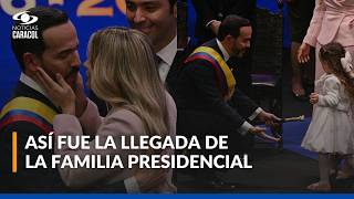 Así llegó Abelardo de la Espriella al acto de posesión presidencial en compañía de su esposa e hijos