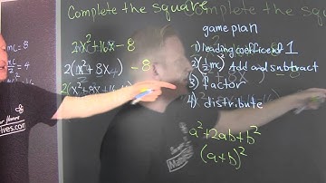 Complete the square leading coefficient not 1