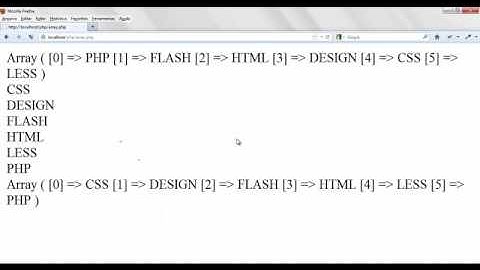 Curso de php aula 19 print_r, var_dump, asort e arsort