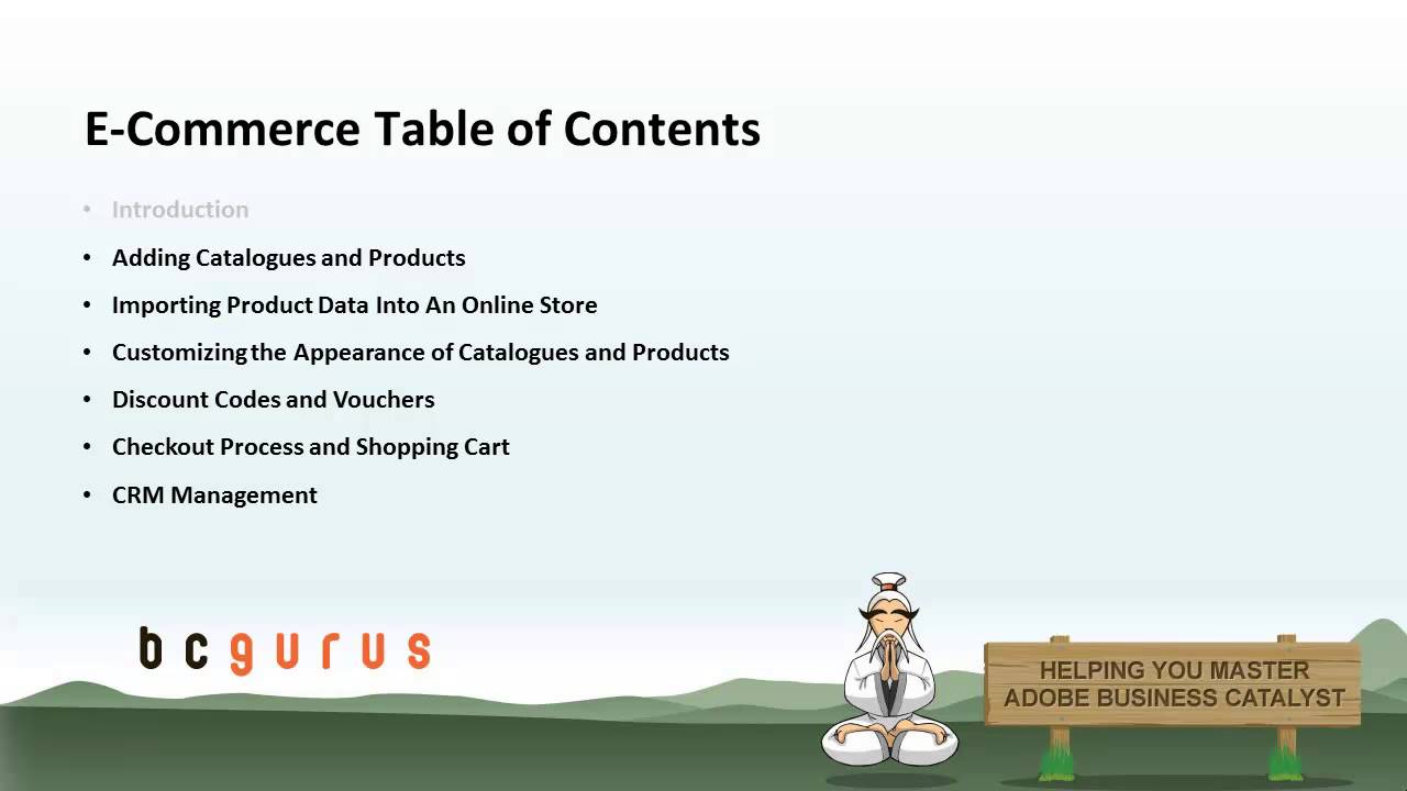 Business Catalyst Ecommerce | Adobe BC Training - YouTube