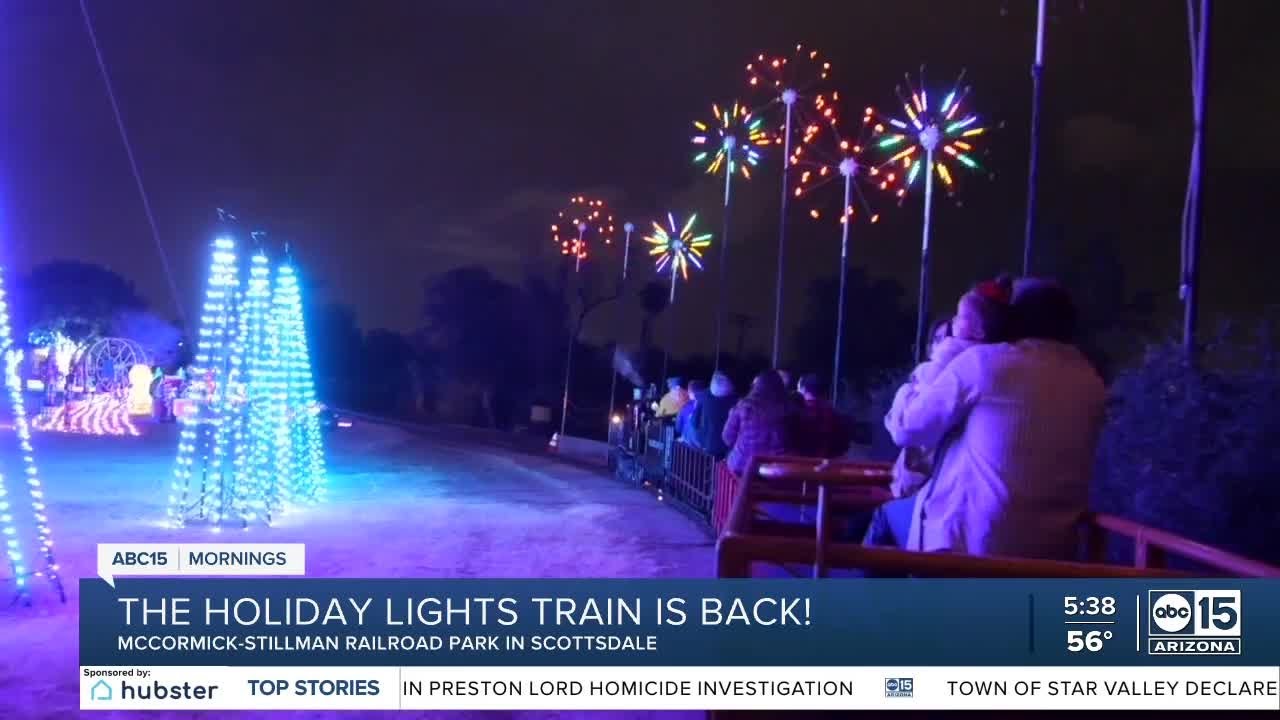 All aboard for the Holiday Lights at McCormick-Stillman Railroad Park