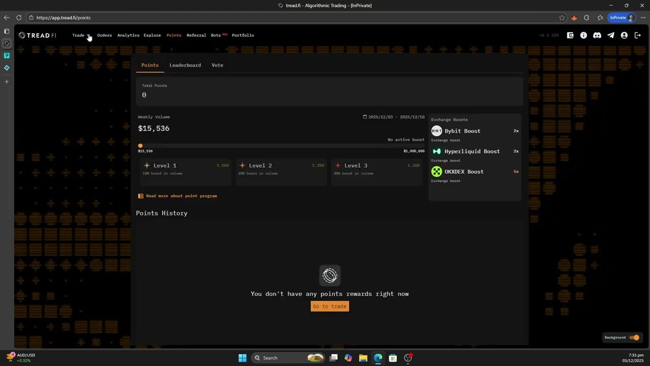 Tread Fi - Auto Generate Volume On Paradex And Pacifica Perps, No Liquidation, No Losses?