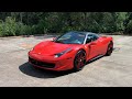 2013 Ferrari 458 Spider - Review in Detail, Start up, Exhaust Sound, and Test Drive