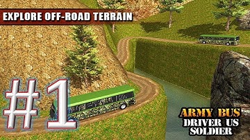 Army Bus Transport Cargo Truck Simulator gameplay walkthrough 1 android & ios
