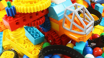 Satisfying Technic Blocks ASMR Cleaning Sweeper Truck