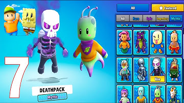 Stumble Guys - Gameplay Walkthrough Part 7 - Death Pack & Zarkaan The Destroyer (iOS, Android)