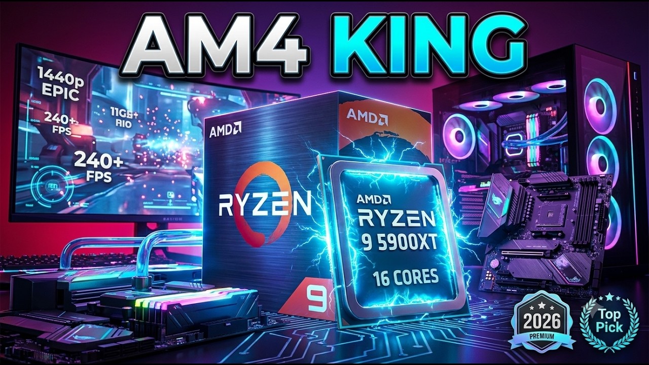 AMD Ryzen 9 5900XT Review (2026) | Best 16-Core AM4 CPU? - YouTube