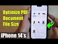 iPhone 14/14 Pro Max: How to Optimize PDF Document File Size