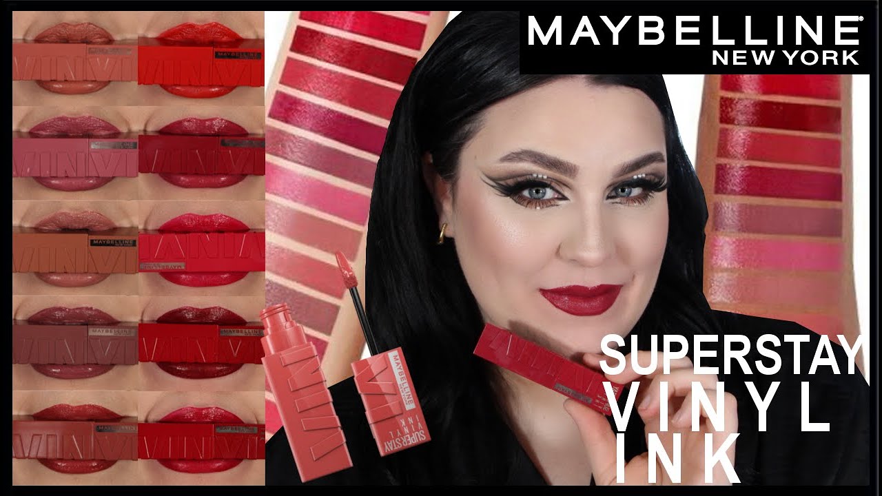 MAYBELLINE SUPERSTAY VINYL INK LIP SWATCH 