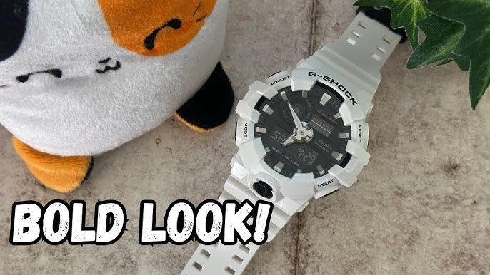 g shock ga700 white