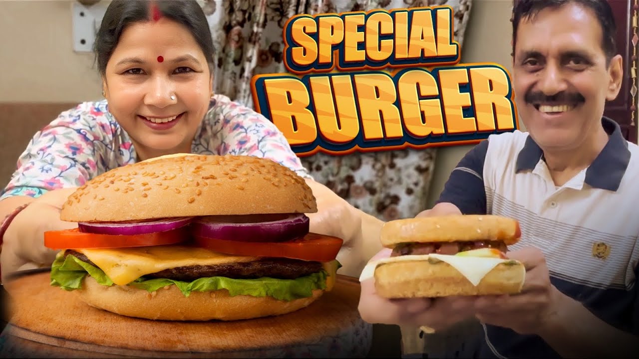 GHAR PE BURGER BANAANE KA AASAN TARIKA🍔