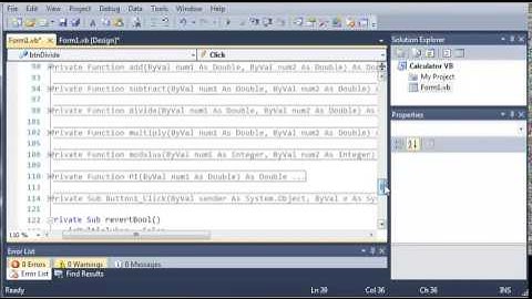 Visual Basic Tutorial   58   Calculator Part 5
