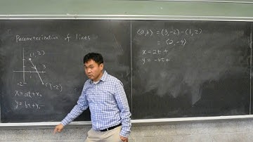 Parameterization of lines