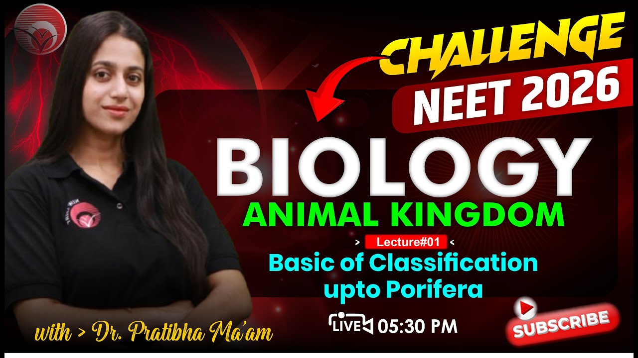 🔴LIVE NEET 2026 BIOLOGY | NCERT LINE BY LINE & Qs. PRACTICE | ANIMAL ...