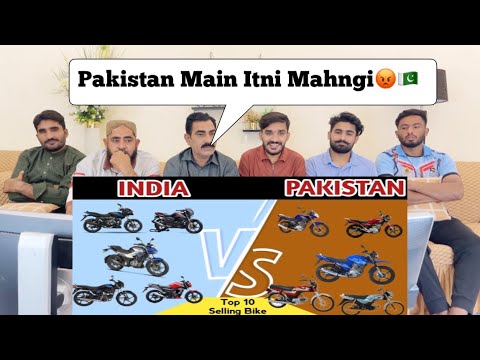 Full comparison India VS Pakistan Top 10 Selling Bike 2025