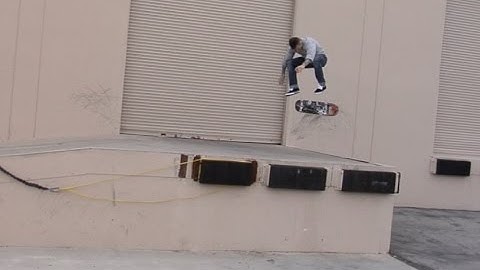 Cody McEntire bs Heelflip Bump Over Loading Dock Raw