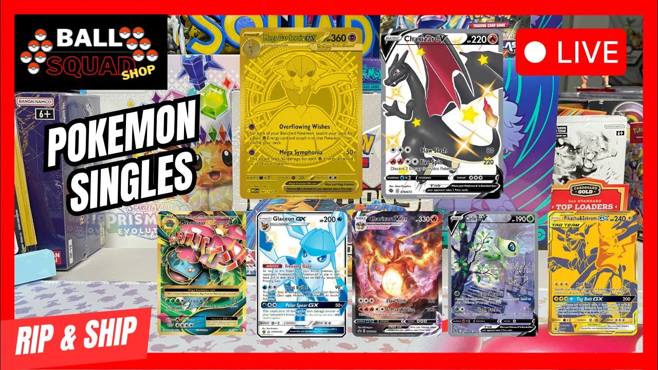 🔴 LIVE POKEMON RIPS AND SINGLES