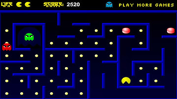 PACMAN ADVANCED I 1 PAC MAN CLONE ONLINE FROM PLAYCLASSICGAMES NET PLAY CLASSIC GAMES NET