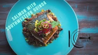 Protein-Packed Herb Salmon & Quinoa Bowl with Greek Yogurt Drizzle