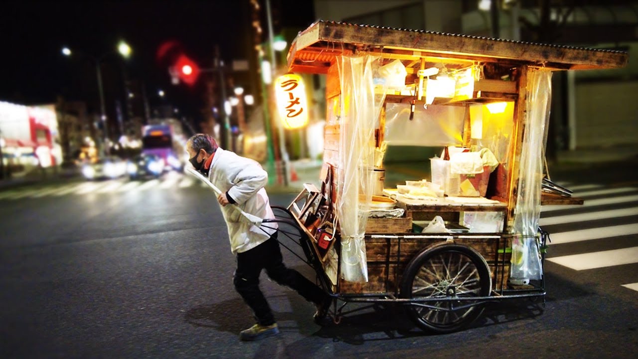 【夜を駆ける屋台ラーメン】Old Style Ramen Stall｜Yatai Racing into the Night｜Japanese street food｜拉面・라면｜愛知・名古屋
