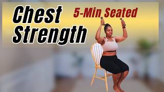 5-Minute Seated Chest Workout for Women Over 50 | Build Upper Body Strength