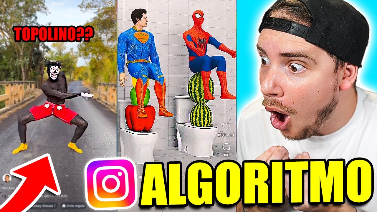 REAZIONE al mio ALGORITMO di INSTAGRAM (è troppo strano)