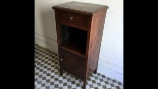 アンティーク　ナイトテーブル/ベッドサイドチェスト/フランス　D11