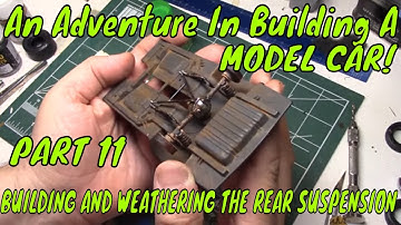 How To Do Real Looking Rear Suspension on a Model Car Chassis.(AIBMC Part 11)