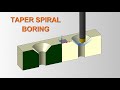 Mastercam tip taper spiral boring in mastercam  countersink boring