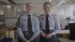 RAF Air Cadets visit the Poppy Factory