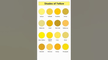 Shades of Yellow in English