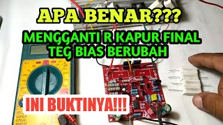 WHAT'S RIGHT | Replace the final lime resistor the bias voltage changes | socl 506 drivers
