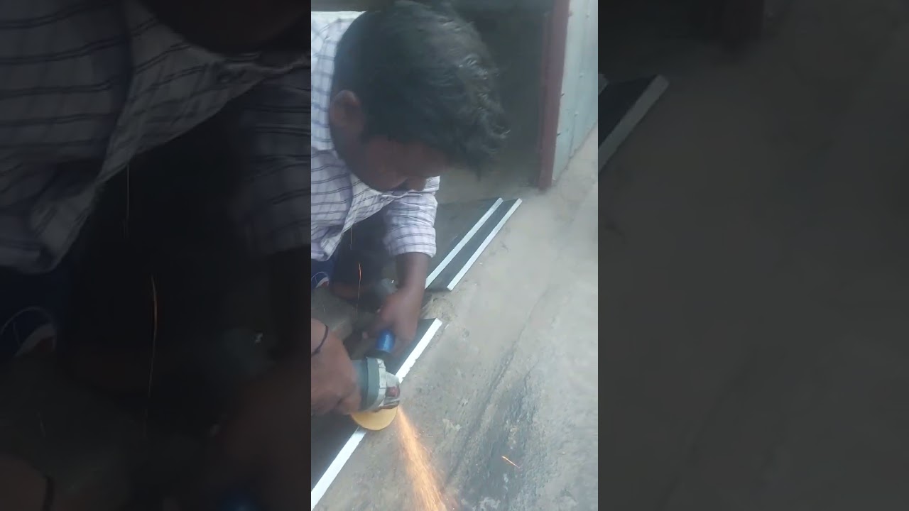 Plastic recycling- Plastic Crusher Blade re sharpening process - With Hand grinder